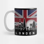 London United Kingdom Skyline Flag - London Tea Mug