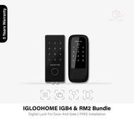 ( Bundle ) ( Free Installation ) Igloohome IGB4 and RM2 Digital Lock Bundle