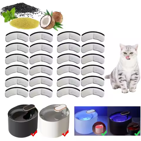 Cat Water Fountain Replacement Filter, Pet Cat Water Dispenser Filter Activated Carbon Suitable for
