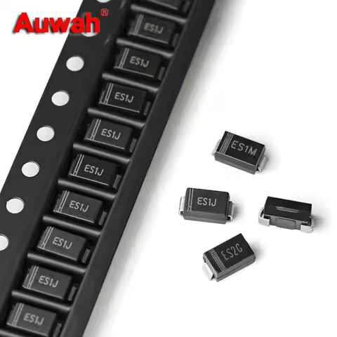 50Pcs SMD Fast Rectifier Diode ES1A ES1D ES1M ES1G ES1J ES2G ES2J 1A 2A 50V 200V 400V 600V 1000V DO-