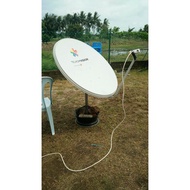 [ READY STOCK ] Satellite Dish High Quality Offset 90 cm with mounting