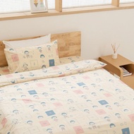 櫻桃小丸子100%純棉鋪棉兩用被套 單人 日常-200TC 寢具 四季被