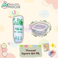 Thinwall DM Square 150ml (PACK: 25 PCS)