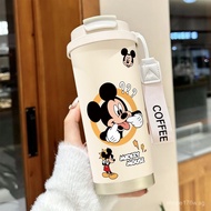 Question Mickey Large Capacity Vacuum Cup Male and Female Students Straw Sports Car Water Cup Vacuum