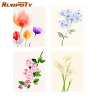 Ruopoty 20x30cm Plant Series Diy Paint By Numbers on Canvas Number Oil Paint Paint By Numbers Wall Art for Home Decor