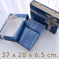 (Set Of 10 Sets) D.I.Y. = 1 Set There Are 3 Pieces. Gift Box + Matching Bag Clear Front Towel With S