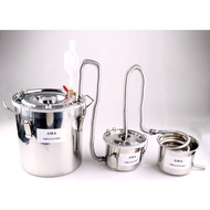 DIY 3 POTS PRO Home Moonshine Still Wine Alcohol Essential Oil Water Distiller Brewing Kit