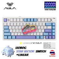 AULA F75 F75PRO F75MAX Gasket Tri-mode RGB 75% Mechanical Keyboard (Switch Lube) คีย์ไทย รับประกัน