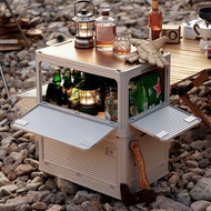 OMT | 4-Sided Open Camping Folding Box Table Foldable Storage Box 34L 46L 54L Odm-Cpbox4