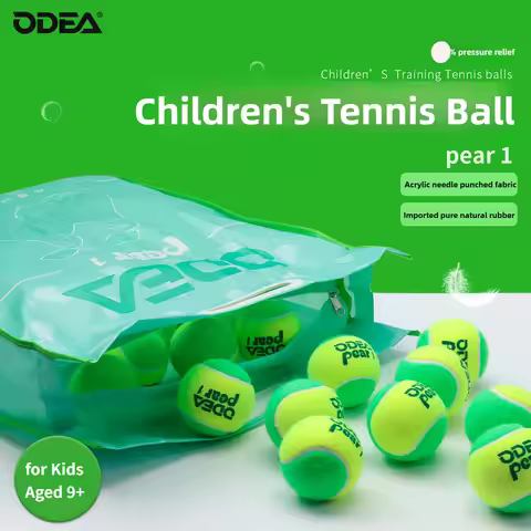 ODEA Tennis Balls for Kids Beginners Training, 75% Pressure, Rubber Material,Green Tennis Balls 5/10