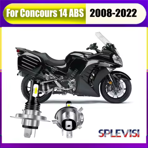 2x 9003 H4 LED Whtie Headlight - boast an impressive lifespan 50,000 hours For Kawasaki Concours 14 