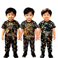 Baju askar budak lelaki 1-5tahun Pra School Set Pyjamas Kids Baju Tidur Budak