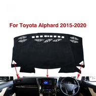 For Toyota Alphard Vellfire AH30 2015 2016 2017 2018 2019 2020 Car Accessories Sun Car Dashboard Covers  Pad Sunshade Dashmat Polyester Black Flannel Leather Material