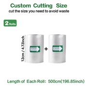2Rolls/Lot Vacuum Sealer Bags Food Vacuum Bags Sous Vide Storage Bags Vacuum Storage Bags For Kitche