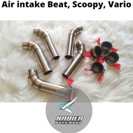 Bermutu Velocity Stack stainless air intake Beat Scoopy Vario fi Esp trotthel body 26-30mm