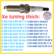 Bugi xe Mercedes E200 E220 E230 E240 E250 E280 E320 E350 E430 E500 E55AMG E63AMG bạch kim iridium de