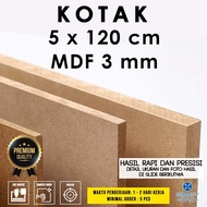 Box 5 x 120 cm - MDF 3 mm - MDF board wooden MDF board/