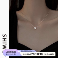 rantai silver 925 original rantai silver rantai nama Dihiasi dengan kalung cinta berbentuk hati, kal