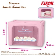 日版 Sanrio Characters x Sirotan 帶窗儲物箱 收納盒 收納箱 收納Box (長約50cm) My Melody 玉桂狗 布甸狗 Hello Kitty 美樂蒂 Cinnam