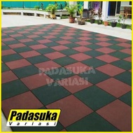 RUBBER TILE 2CM GYM RUBBER FLOOR RUBBER FLOOR GYM FLOOR CARPET 50X50 ORIGINAL AND TRUSTED