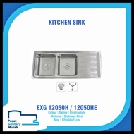 Eixo Kitchen Sink / Bak Cuci Piring Stainless Steel Exg 12050H/12050He
