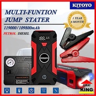 KITOYO 119000/109800mAh Diesel Car Powerbank Car Jumper powerbank Kereta powerbank jump starter car with pump