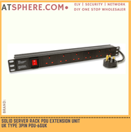 PDU-6GUK 6-gang 19" 19 inch Rack Mount Power Distribution Unit