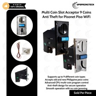 Multi Coin Slot Acceptor 9 Coins Anti Theft for Pisonet Piso WiFi - HX-916