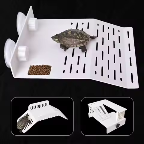 Plastic Turtle Basking Platform Float Platform Climb Feature Reptile Resting Habitat Turtle Basking 