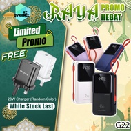 【3C Certified】Xinzhen G22 20000mAh Powerbank 45W Fast Charging Power Bank Built-In Cable Pawer Bank 