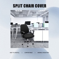 Corn Check Split Chair Covers Office Home Computer Chair Cover Armrest Elastic Seat Cover