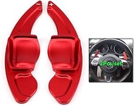SANRILY for VW Paddle Shifter Extensions Aluminum Steering Wheel Paddle Shifter Fits for VW Golf 6 Tiguan MK5 MK6 Jetta GTI R20 R36 Golf 5 MK5 CC for Scirocco GTD Passat Replacement Kit RED