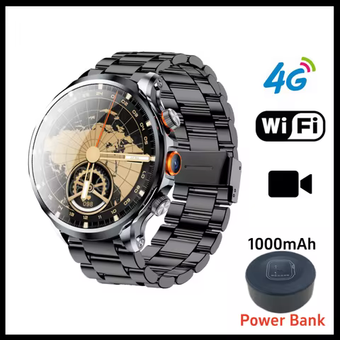 H18 Smart Watch 4G With 1.95inch IPS 1100mah Battery 256GB ROM 500W Camera GPS WIFI Heart Rate Downl