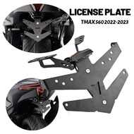 Suitable for YAMAHA TMAX 530 2017-2019 TMAX560 2020-2021 Motorcycle Modified Rear Support License Plate with LED Light