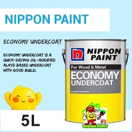 ( 5 LITER ) NIPPON PAINT Economy Undercoat 5L /Primer/Undercoat Besi /For Metal&Wood