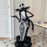 halloween sticker halloween Halloween Aluminum Film Balloon Standing Scar Jack Skull Decoration Cafe