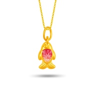 SK Jewellery Aurora Fish 999 Gold Pendant