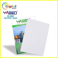 ♞,♘Yasen RC Linen (Woven)Photo Paper A4 /5R/4R/3R 260gsm 20Sheets