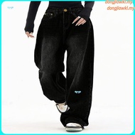 (Trendy)  Casual Jeans Cat's Whiskers Pocket Jeans for Women L106AD1240