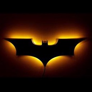 爆款3d創意蝙蝠俠led夜燈壁燈家飾床頭燈超級英雄氣氛標誌燈