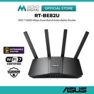 ASUS RT-BE82U WIFI 7 ROUTER BE6500 DUAL BAND AIMESH | AIPROTECTION PRO PARENTAL CONTROL - EXTENDABLE