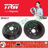 (2 pcs) TRW Disc Brake Rotor Rear for DF4017 Toyota Estima TCR10 TCR20 (291mm)