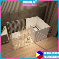 Foldable Pet Cage Pet house Collapsible Stainless Cage With Poop Tray For Pet Rabbit Cat Dog