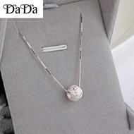 silver 925 original sterling silver necklace transfer beads pure pendant female frosted crescent pen