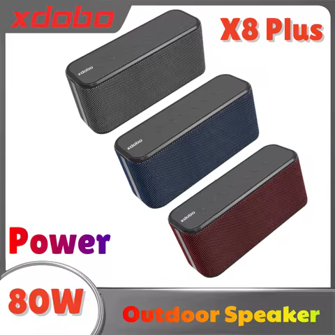 XDOBO X8 Plus Speaker 80W Powerful Bass Soundbar Wireless Subwoofer 10400mAh Power Bank Function USB