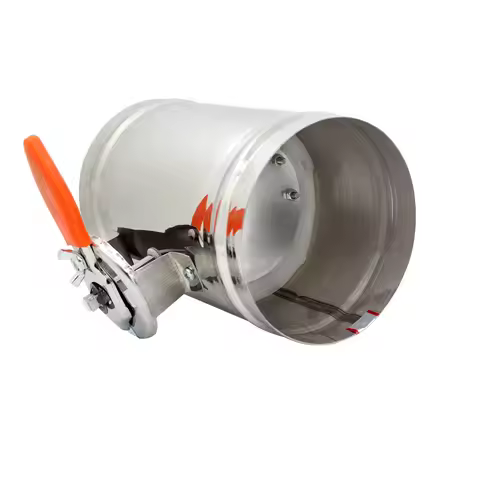 Manual air Damper Valve vent Ventilation Damper air Duct Vent Diameter 80 - 400 mm stainless steel
