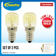 PowerPac 2x Oven bulb 300 degree E14 15W (E14/300)
