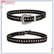 XDT Y2K Rhinestones Bule Belt Waist Strap Gothic Fashion Cowgirl Skirt Waistband KCP