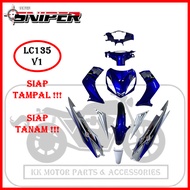 [FULL TANAM ] SNIPER COVERSET LC LC135 V1 JUPITER MX BLUE / BIRU JUPITER MX