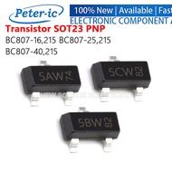 (20pcs) BC807-16,215 BC807-25,215 BC807-40,215 5AW 5BW 5CW SOT23 PNP Power Transistor SMD